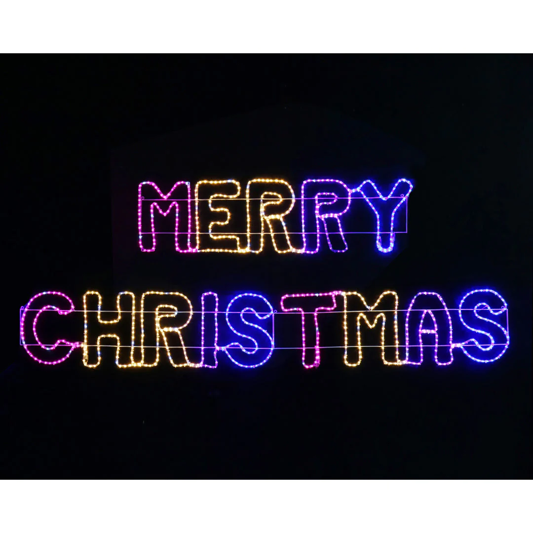 LED Rlight Giant Merry Christmas Carnival