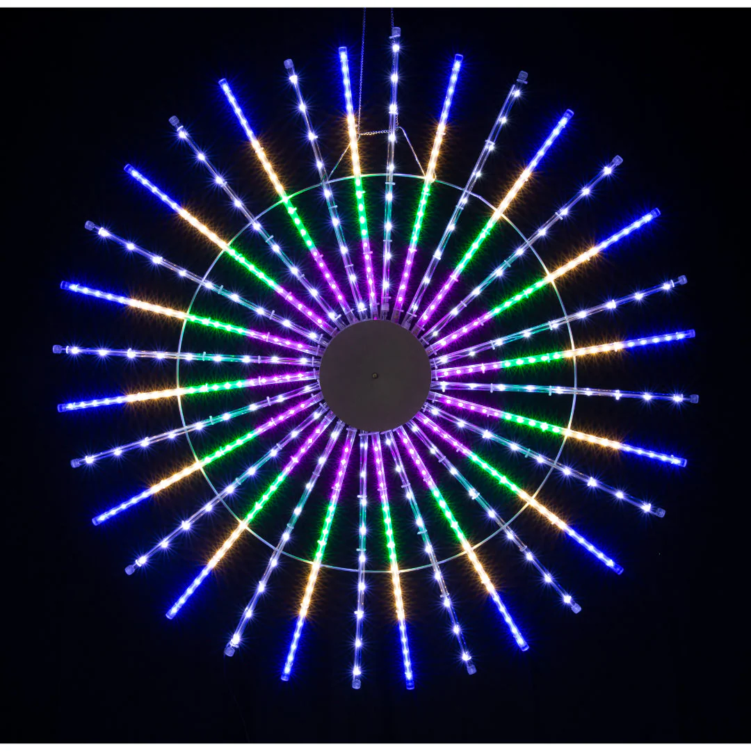 LED Ropelight Fan with Melting Icicles - Image 2