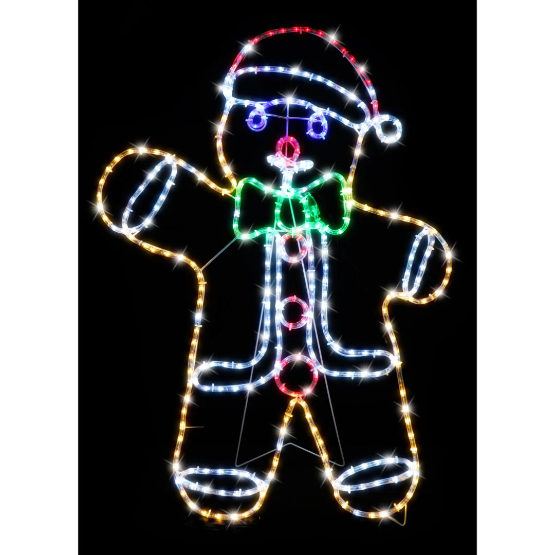 LED Ropelight Gingerbread Man