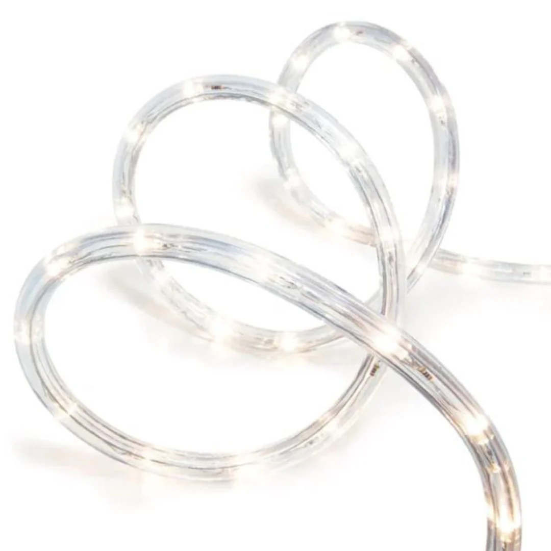LED 10m Rope Light - White Solar Powered