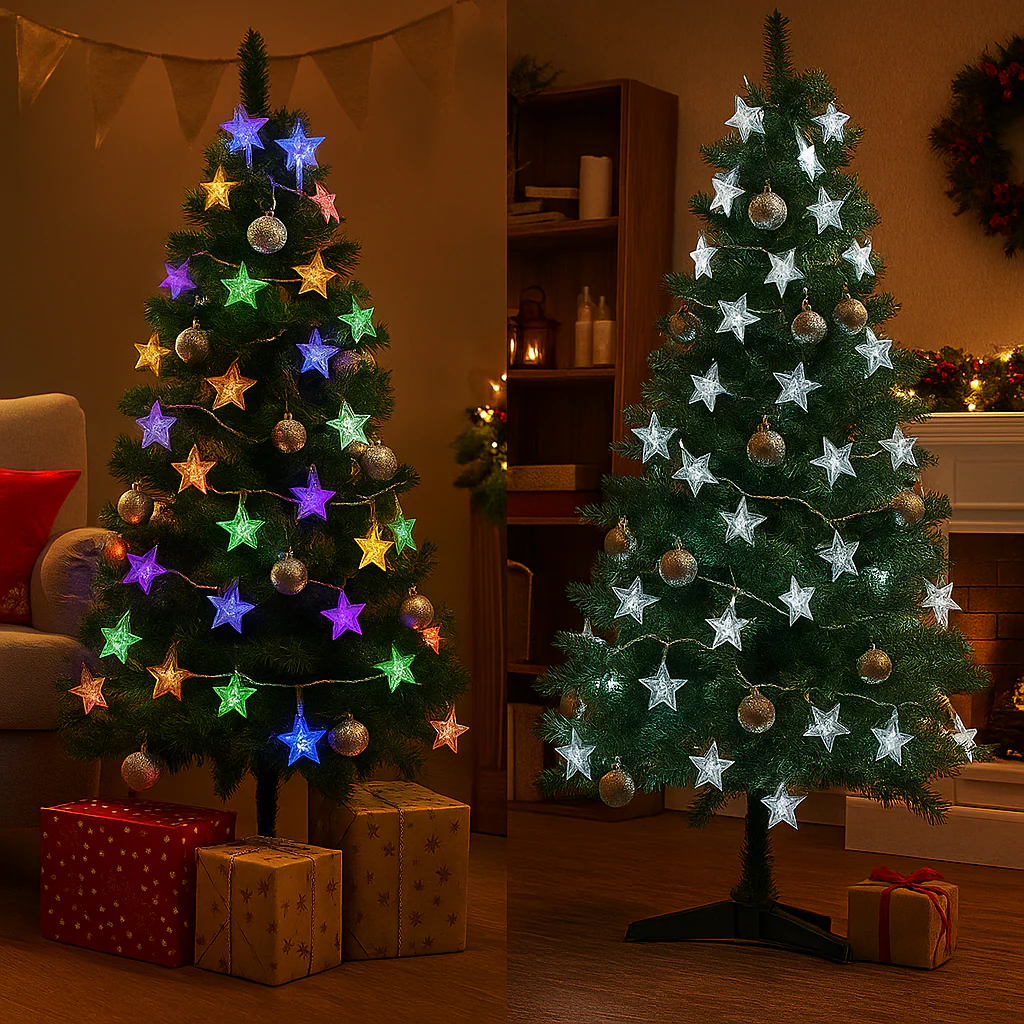 LED Star String Lights 150 Tub Assorted