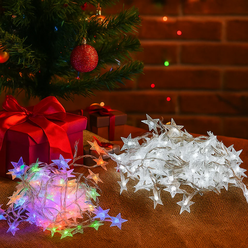 LED Star String Lights 150 Tub Assorted - Image 2