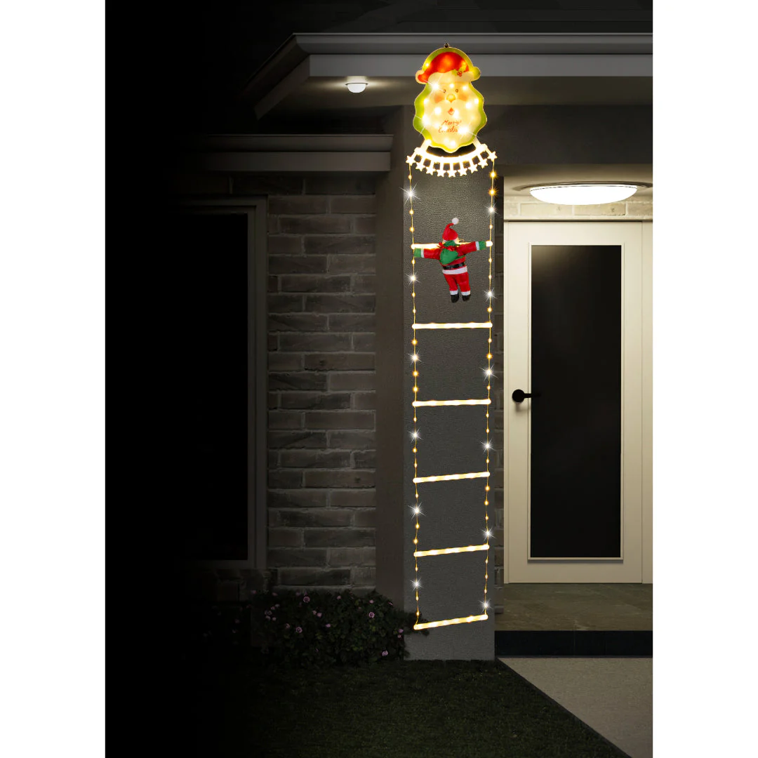 LED Starry Ladder Santa Topper 180cm - Image 5