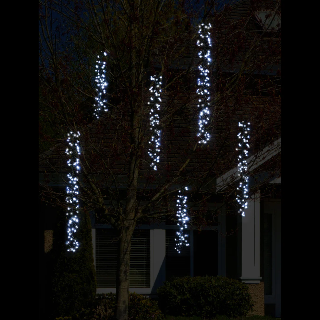 Led Timer Tree Cluster 480 10m 6pc Cool White