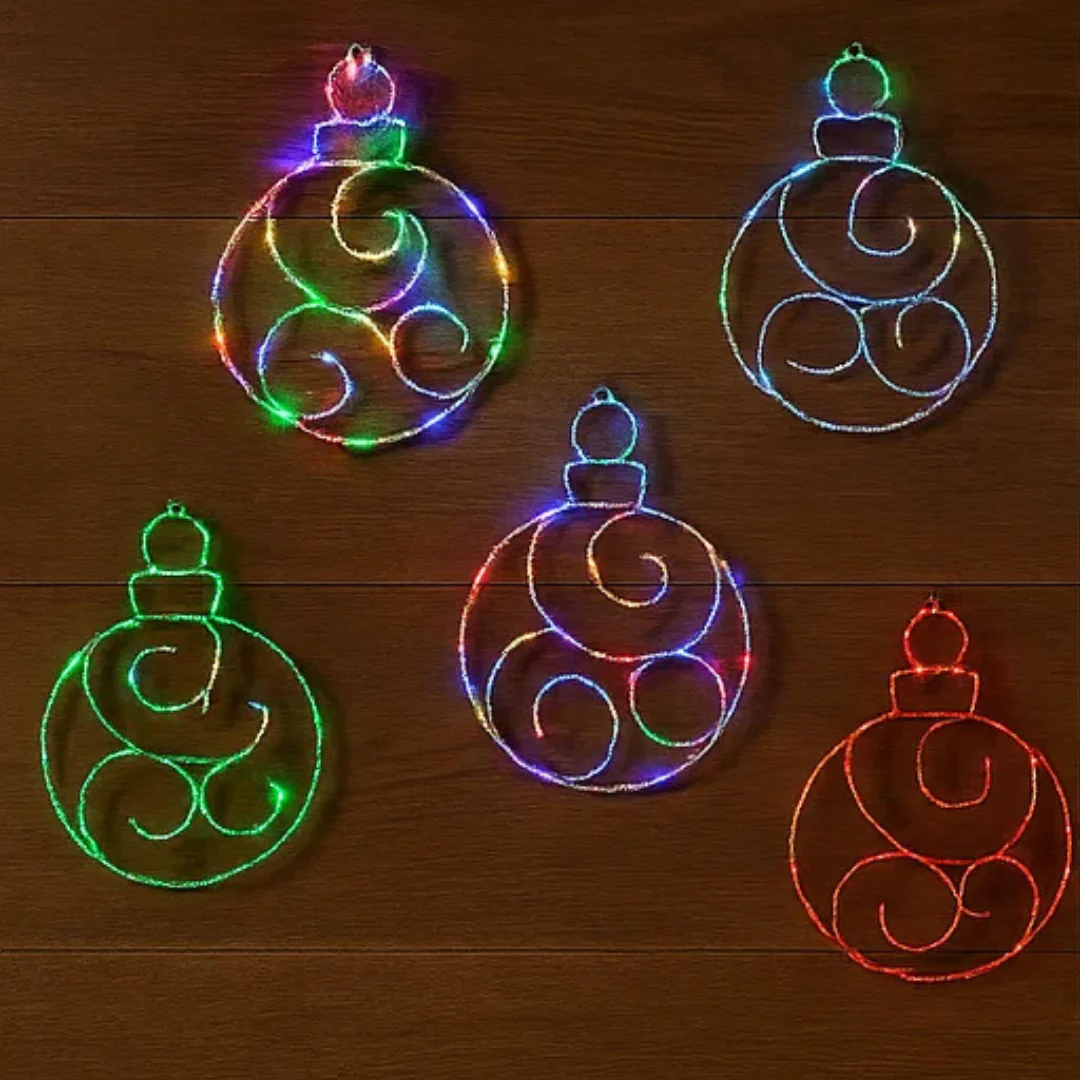 LED Twinkling Bauble 60cm