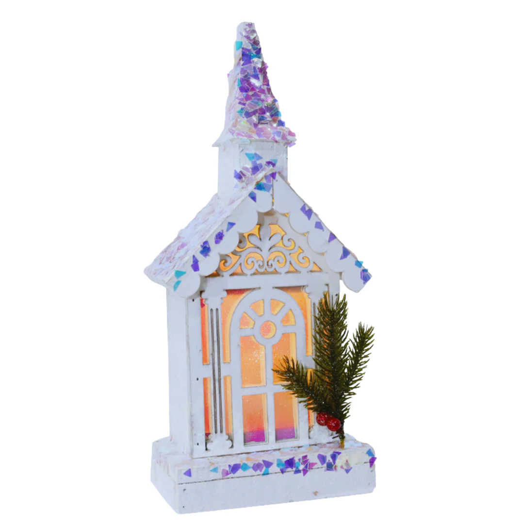 LED White Church Iridescent - Image 2