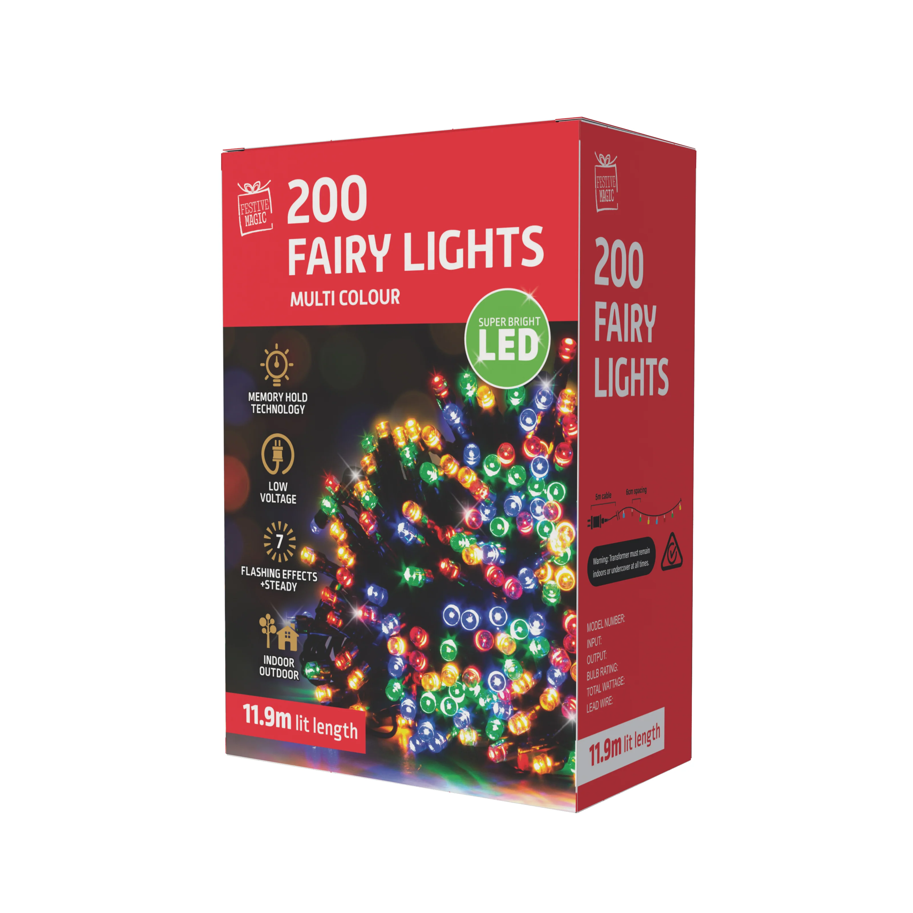 LEDs Flashing 200 Multi Colour - Image 3