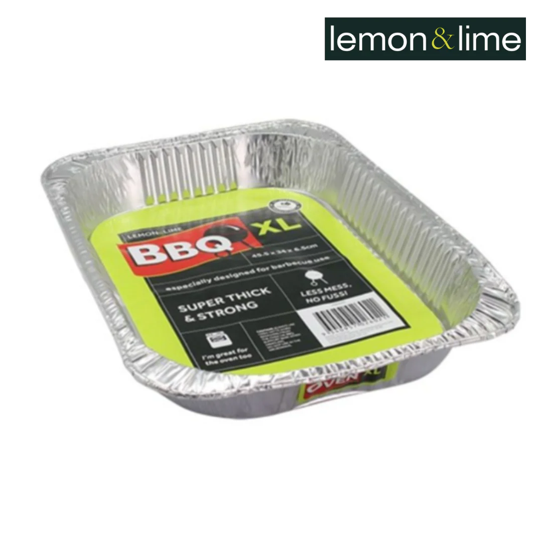 Foil Baking Tray Large & 45.5X34X6.5Cm Lemon Lime