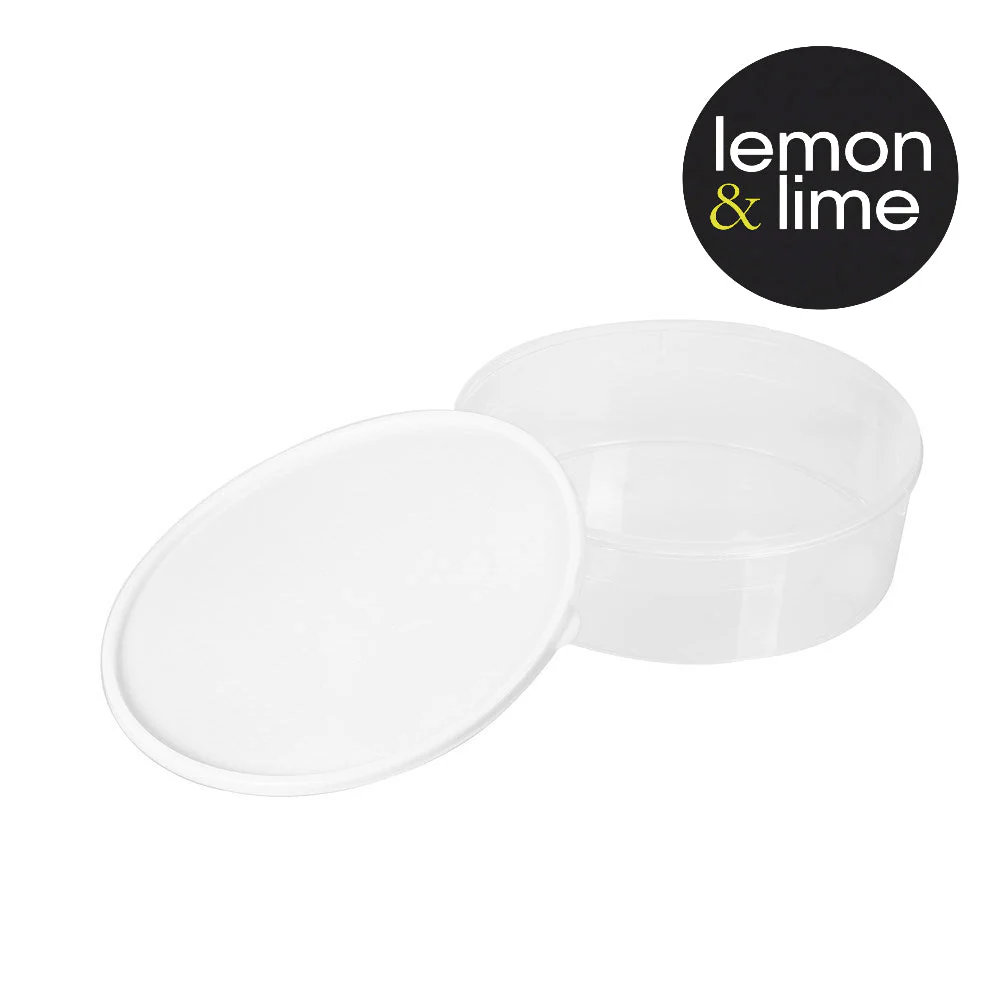 LEMON AND LIME KEEP FRESH STACKABLE FOOD STORER 4L ROUND 28X27X8.5CM - Image 3