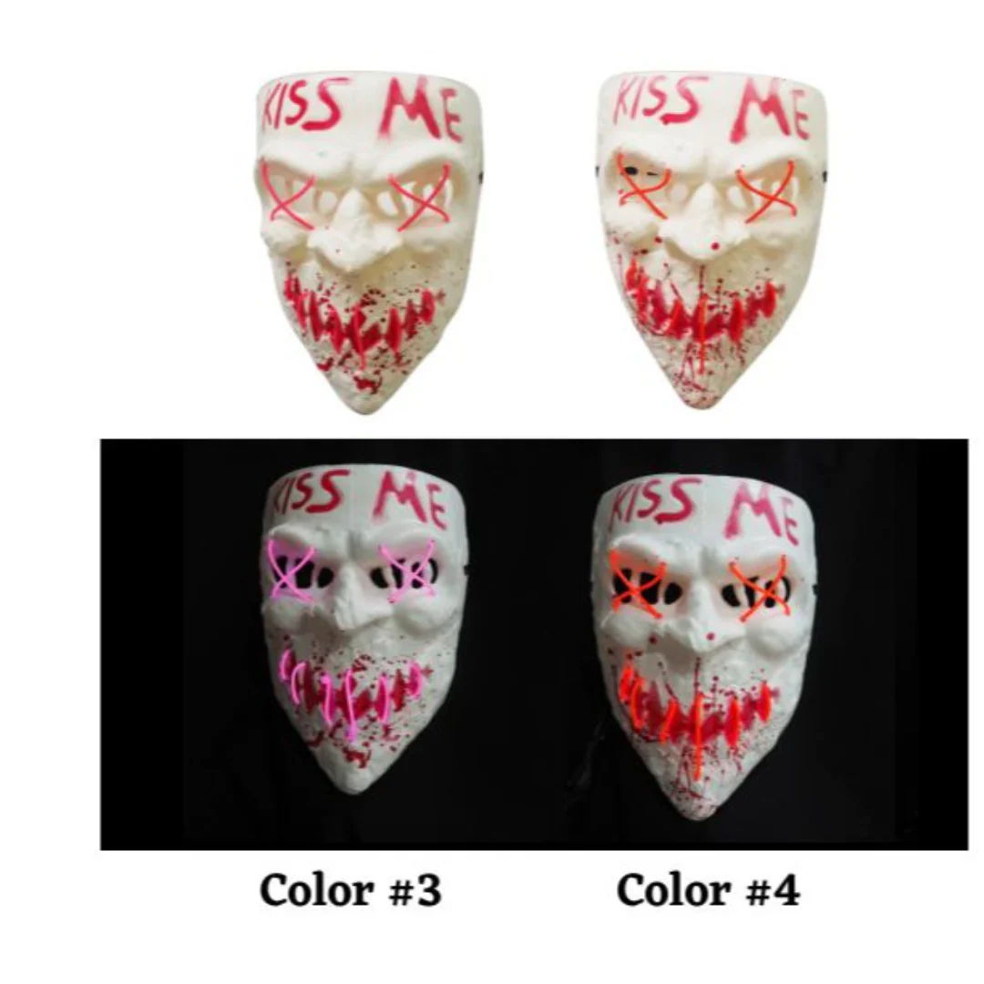 Light Up Horror Kiss Me Mask - Image 2