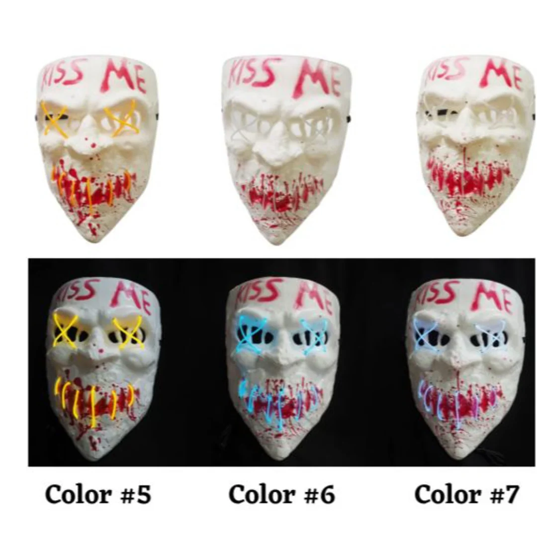 Light Up Horror Kiss Me Mask - Image 3