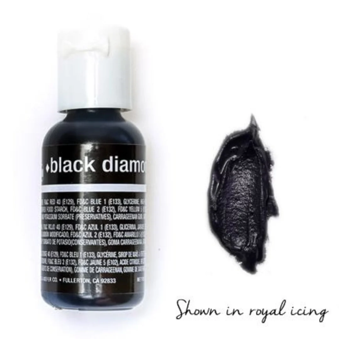 Chefmaster Liqua-Gel - Black Diamond 0.7oz/20g - Image 2