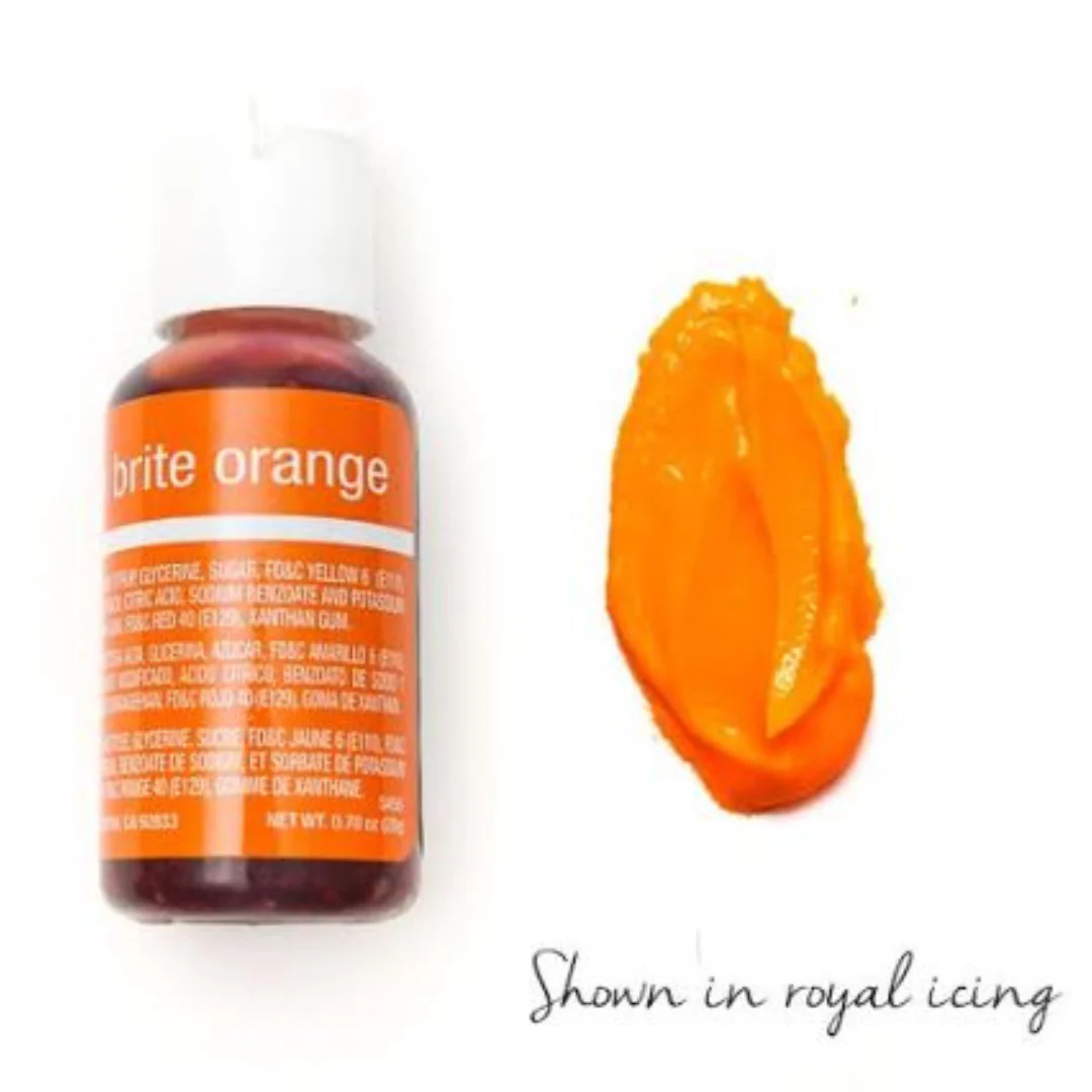 Chefmaster Liqua-Gel - Neon B.Orange 0.7oz/20g - Image 2