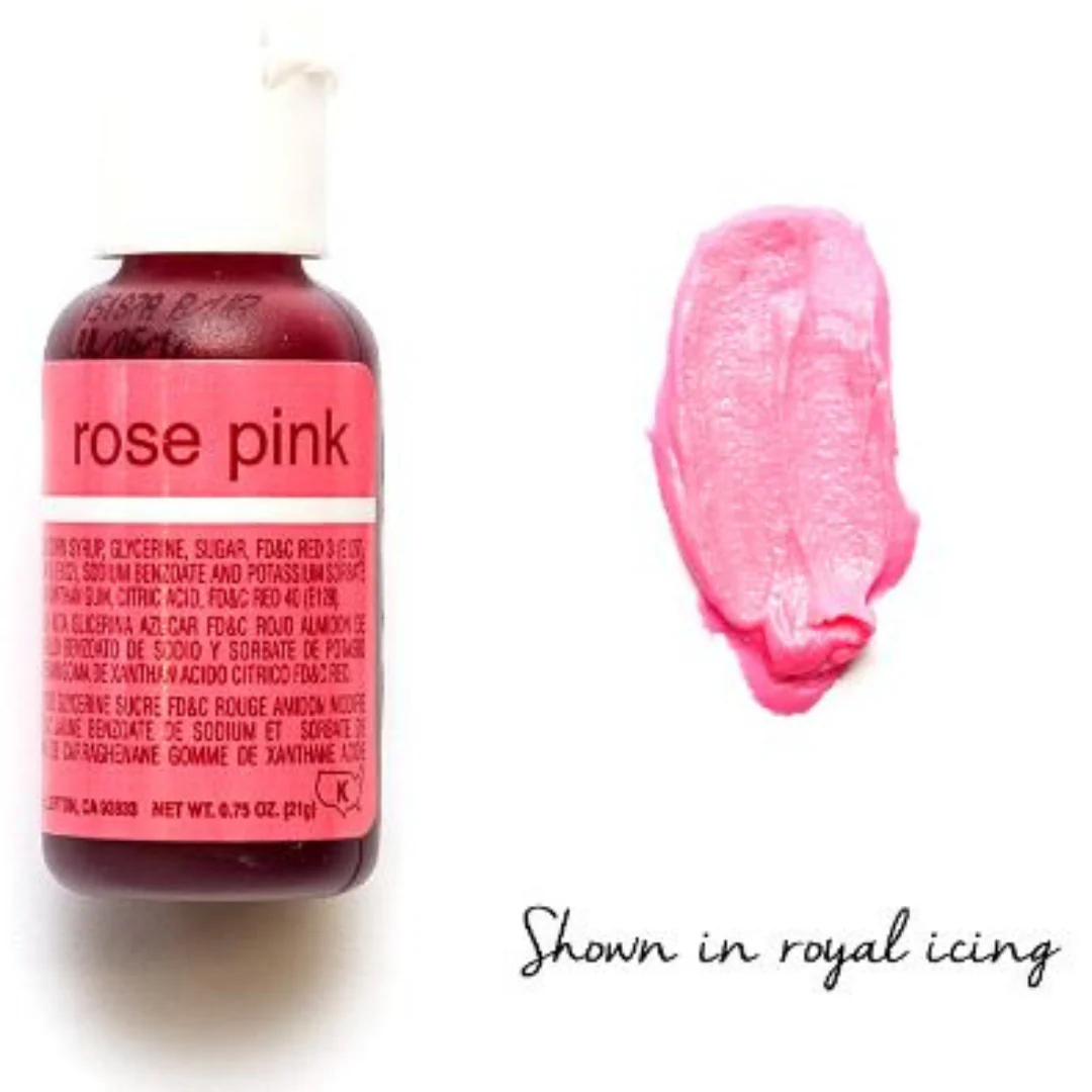 Chefmaster Liqua-Gel - Rose Pink 0.7oz/20g - Image 2