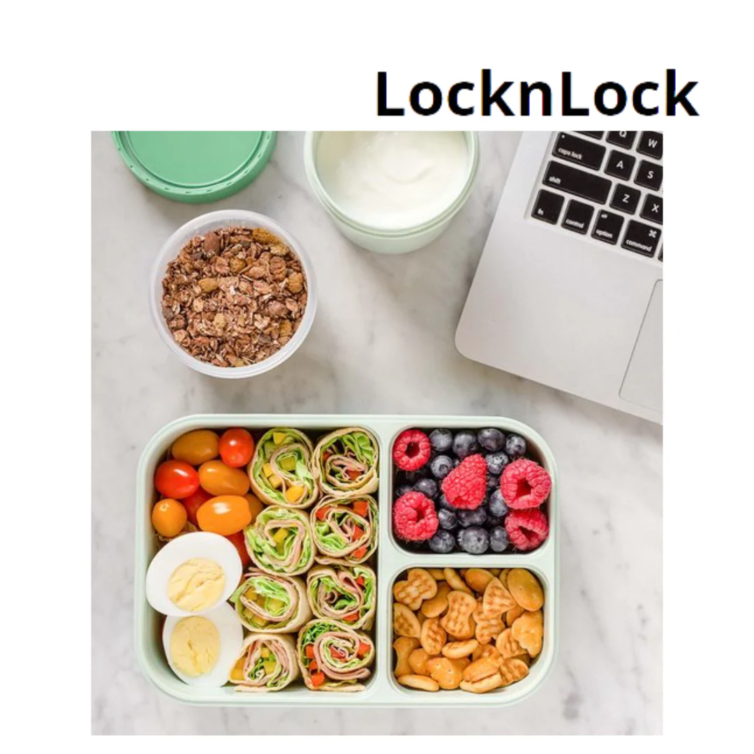 Lock n Lock To-Go Bento Box 1.5L Mint HPL782 - Image 3
