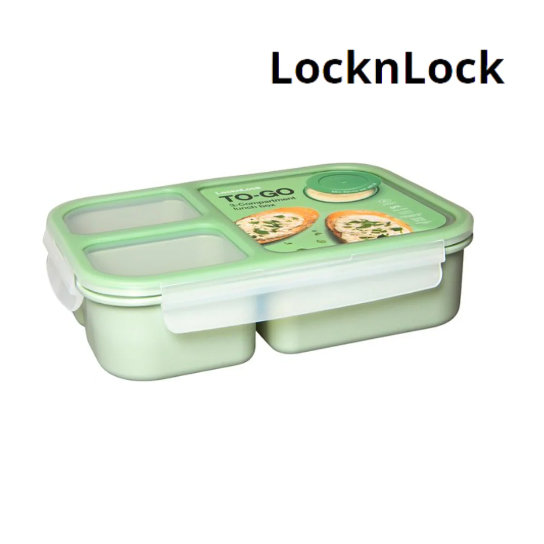 Lock n Lock To-Go Bento Box 1.5L Mint HPL782 - Image 4
