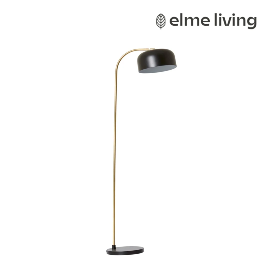 Londyn Floor Lamp 60x25x150cm Black/Brass