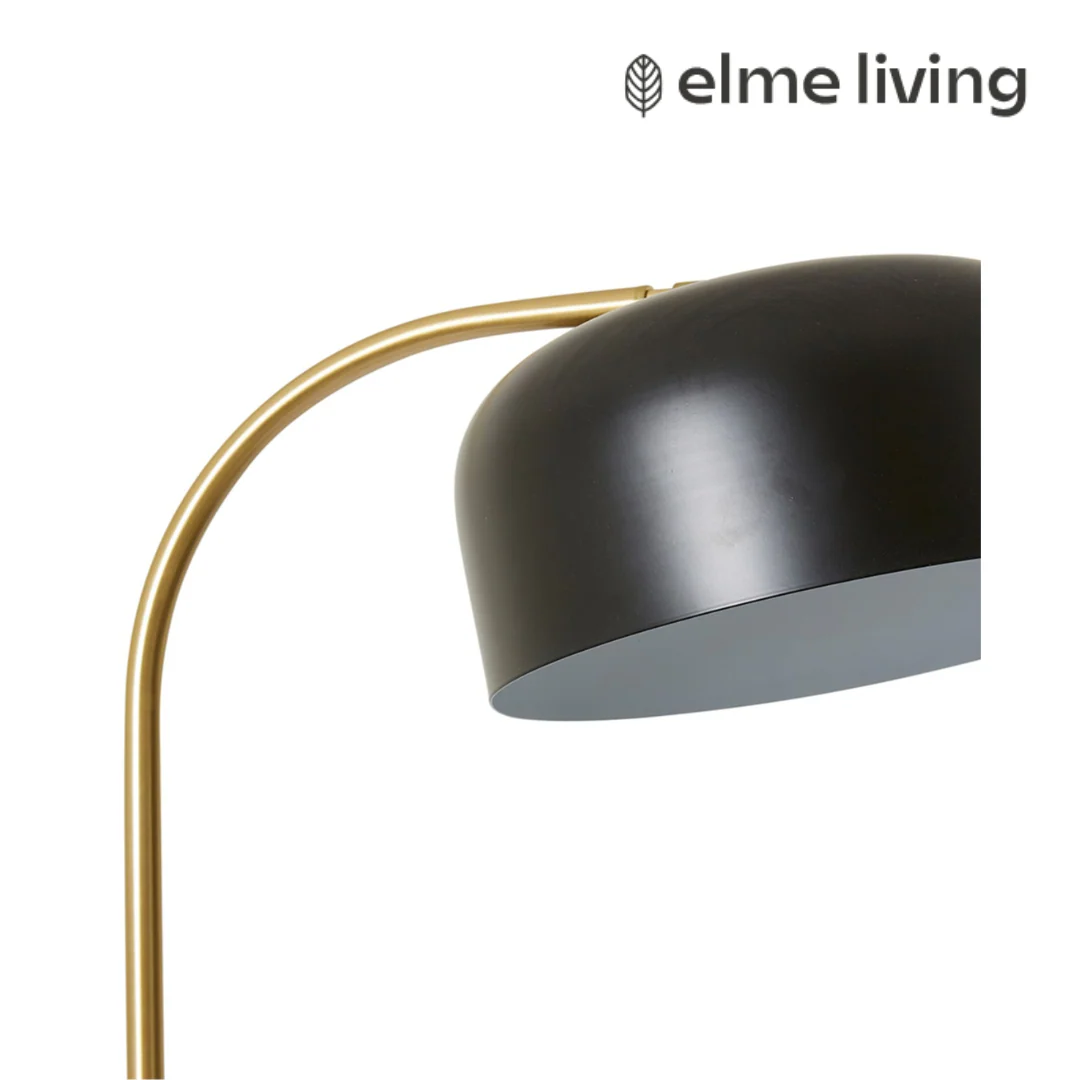 Londyn Floor Lamp 60x25x150cm Black/Brass - Image 2