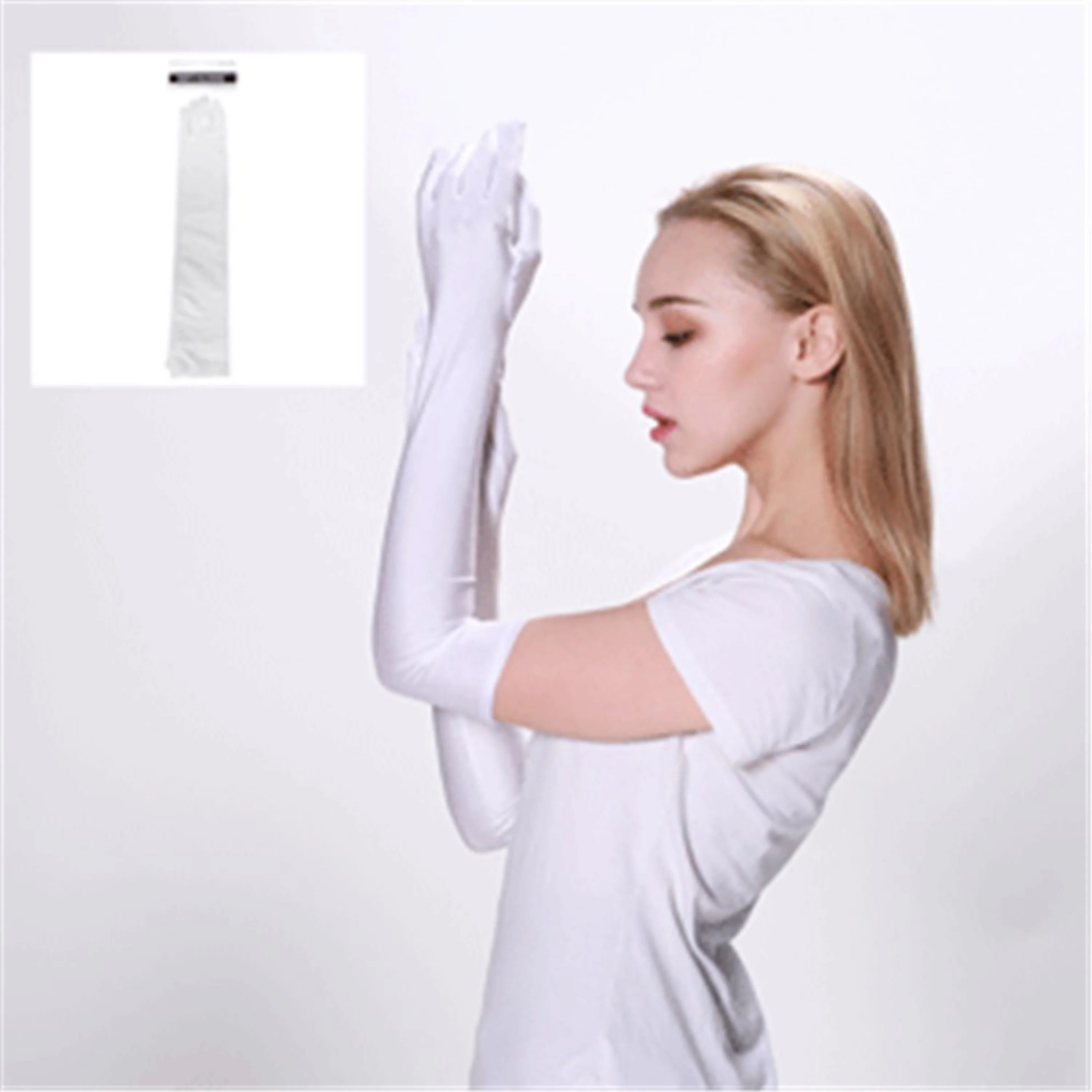 LONG GLOVES-WHITE
