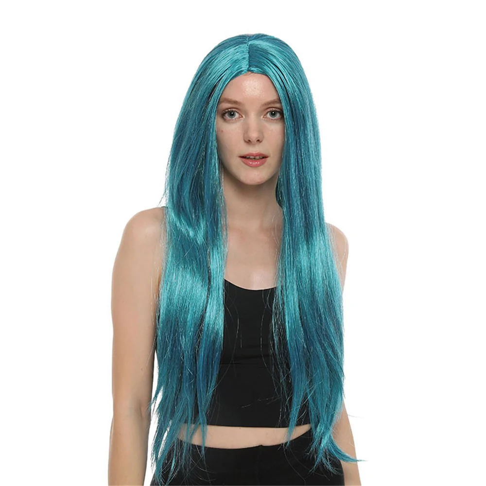 LONG TURQUOISE WIG
