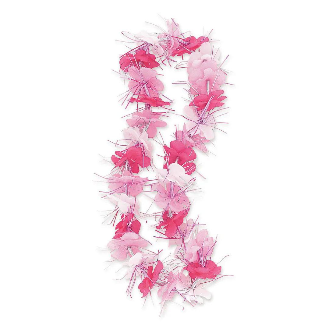 Luau Dazzle Lei 84cm (33in) - Pink And White