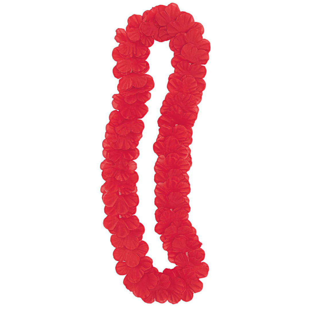 Luau Flower Lei 106cm (42in) - Red