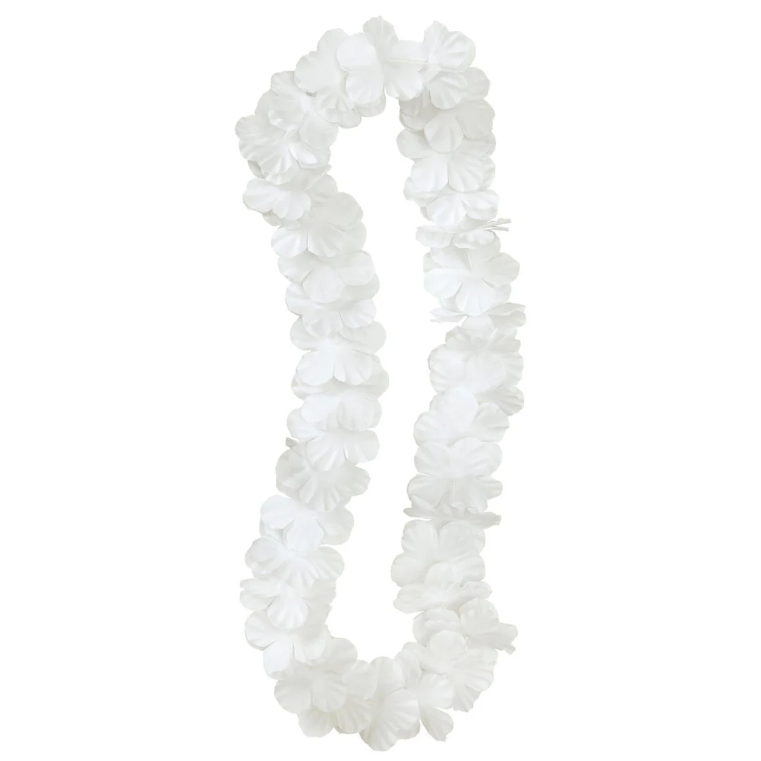 Luau Flower Lei 106cm (42in) - White