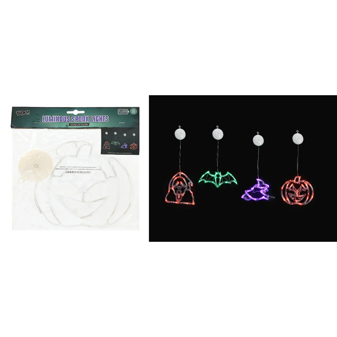 Luminous Spook Lights with Suction Cup Assorted