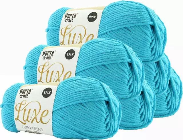 Luxe Cotton Blend 100g 220m 07 Ocean - Image 3