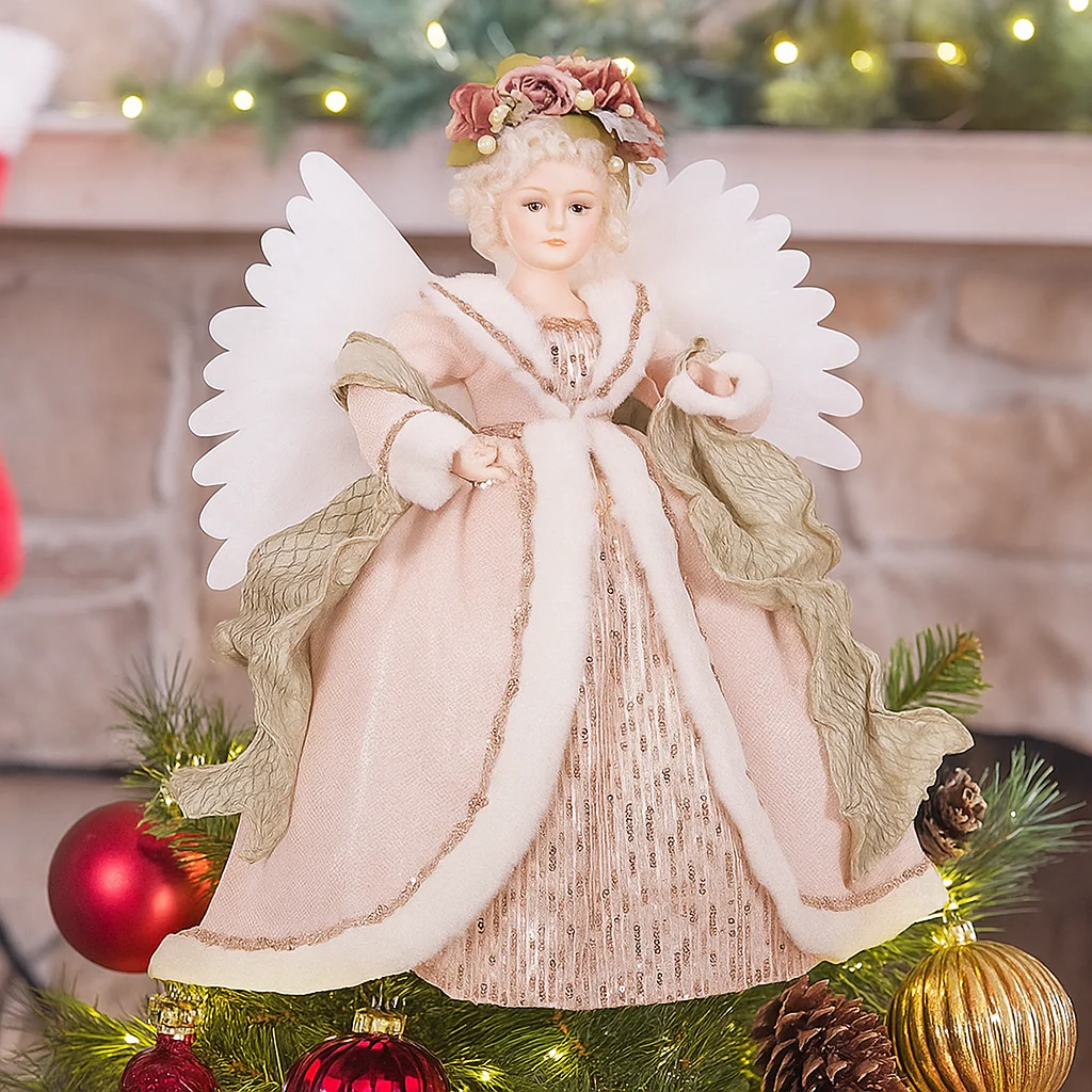 Luxe Moving and Light Up Angel 35x20x65cm