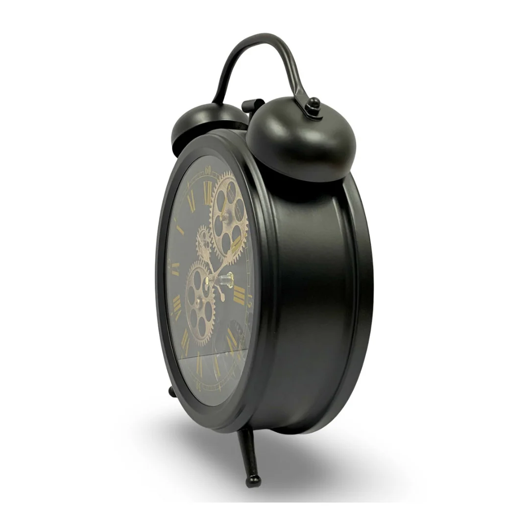 Clock Luxurious rotating gears 34cm clock Black - Image 5