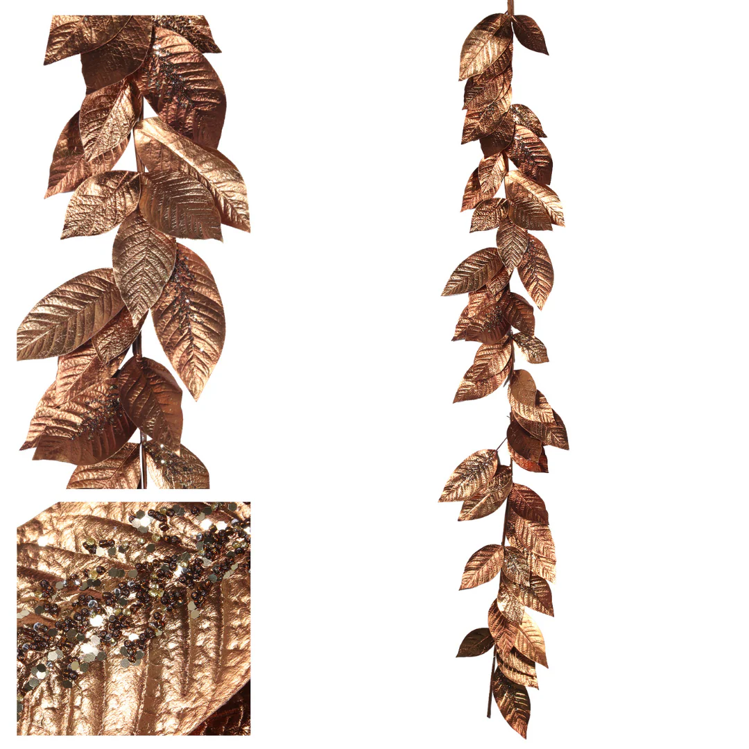 Magnolia Garland Bronze 182cm