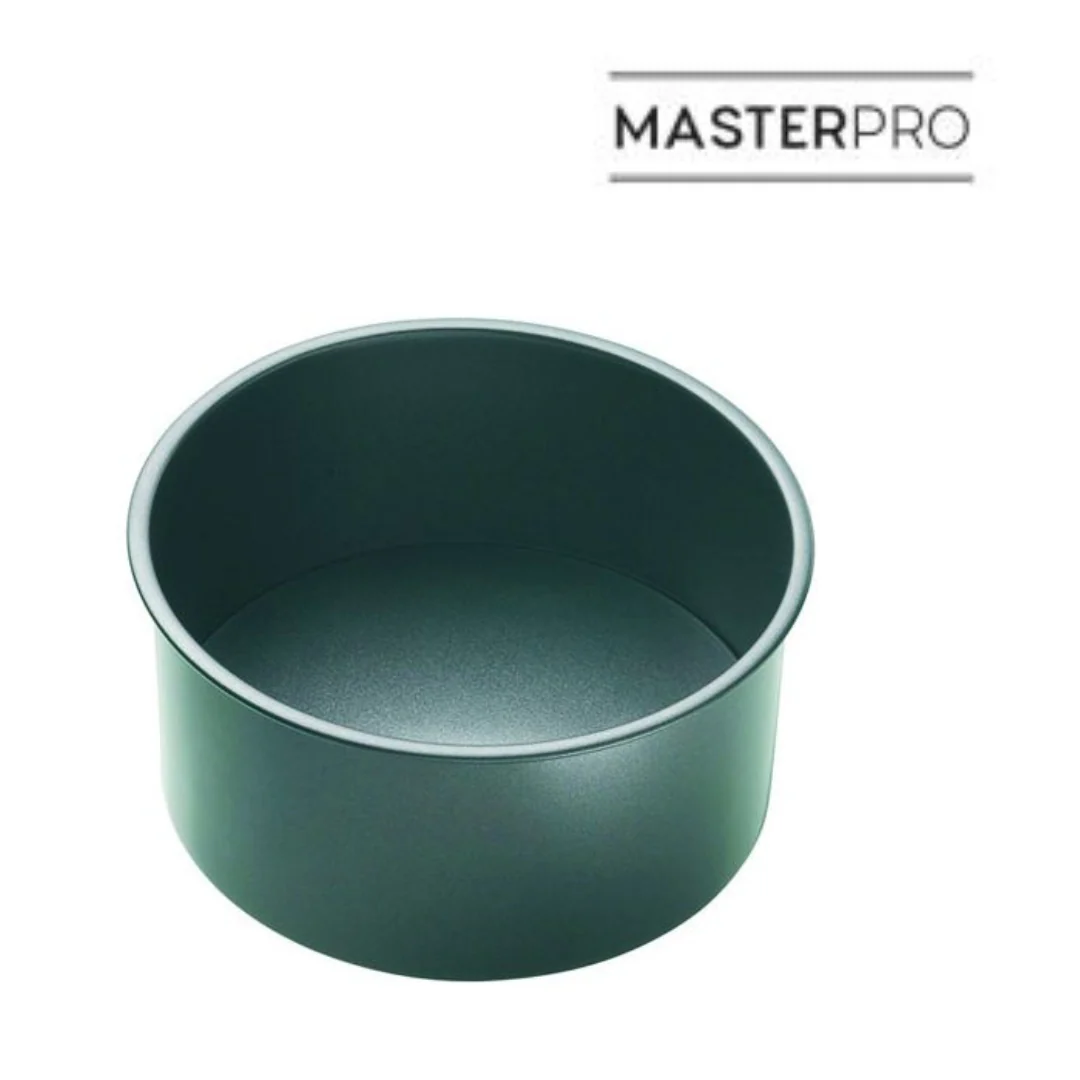 MasterPro NS Loose Base Round Deep Cake Pan 18cm Black