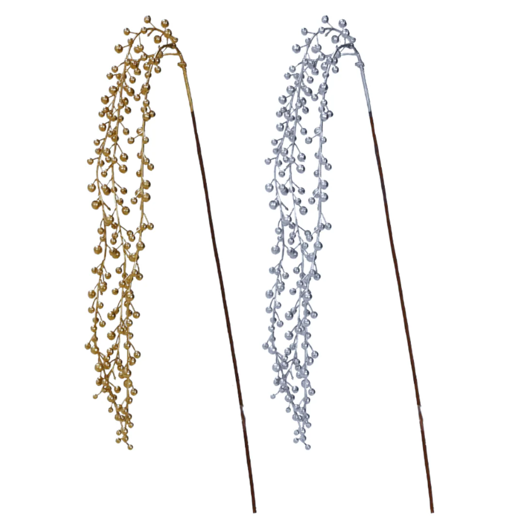 Matte Metallic Berry Drape 95cm - Image 2