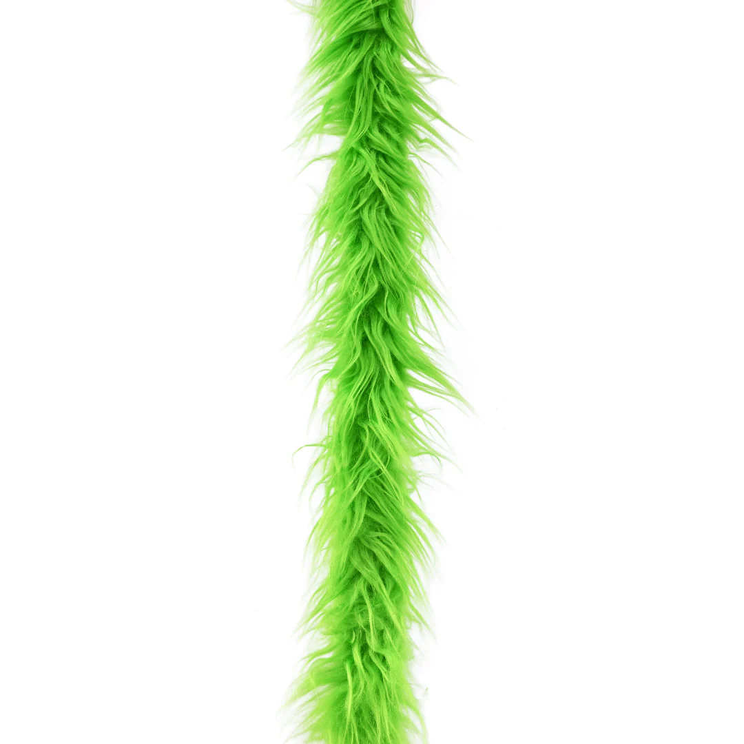 Mean Green Faux Fur Ribbon 50mmx2m