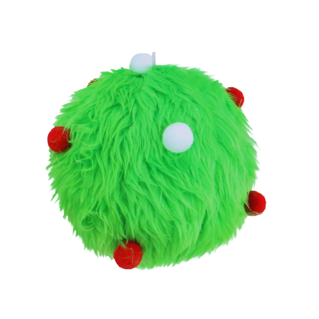 Mean Green Fur Bauble 15cm - Image 2
