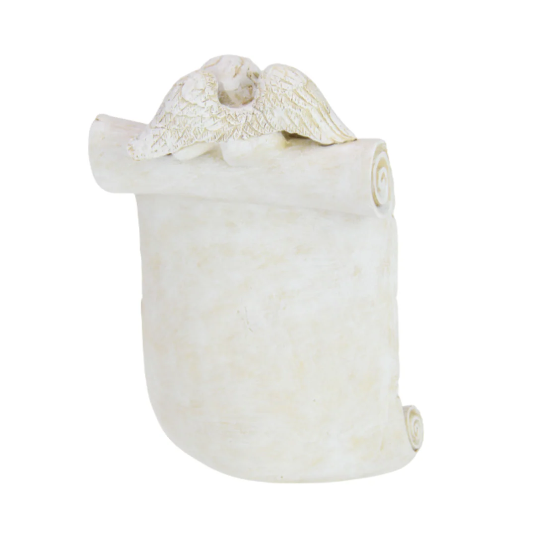 Memorial Cherub with Butterfly 21.5cm - Image 3