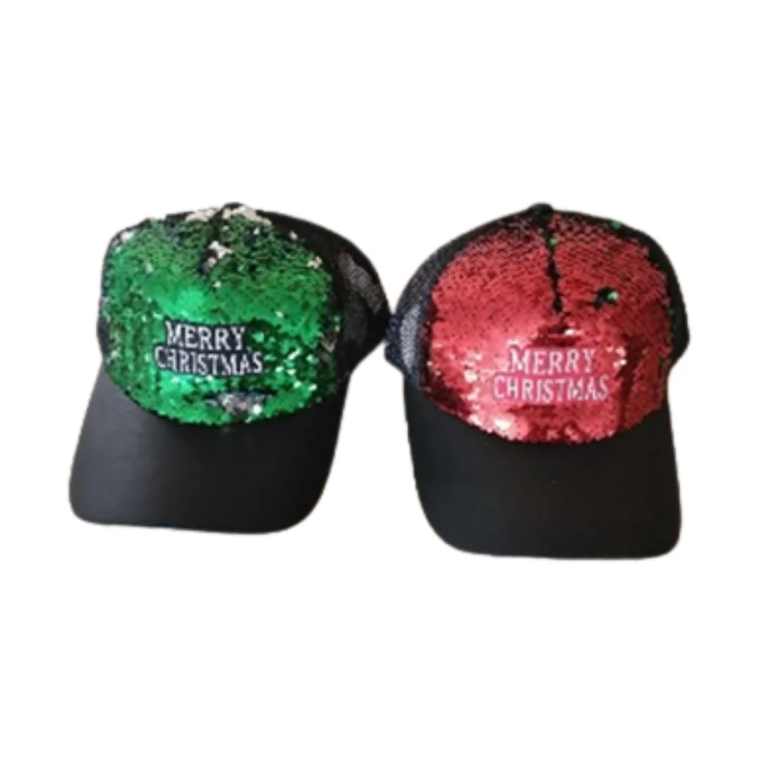 Xmas Sequin Baseball Cap