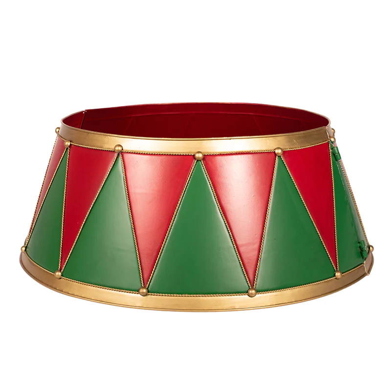 Metal Christmas Drum Tree Collar KD D69xH27cm - Image 2