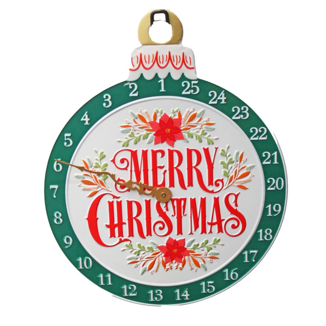 Metal Merry Cmas Countdown 44cm