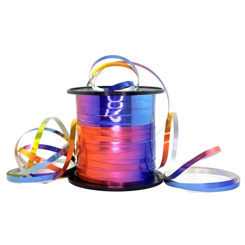 METALLIC CURLING RIBBON RAINBOW 225m