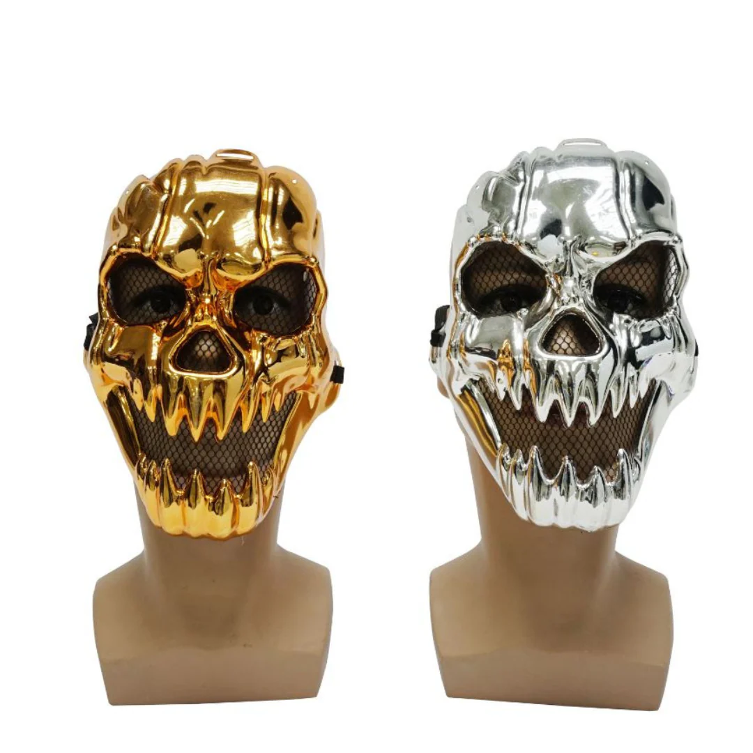 Metallic Face Mask Wide Mouth Asst