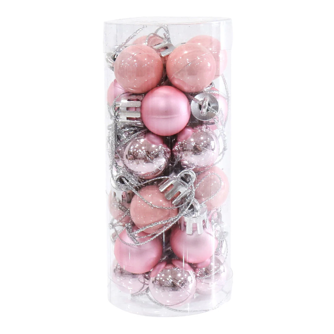 Mini Baubles 2cm 24pk Assorted - Image 5