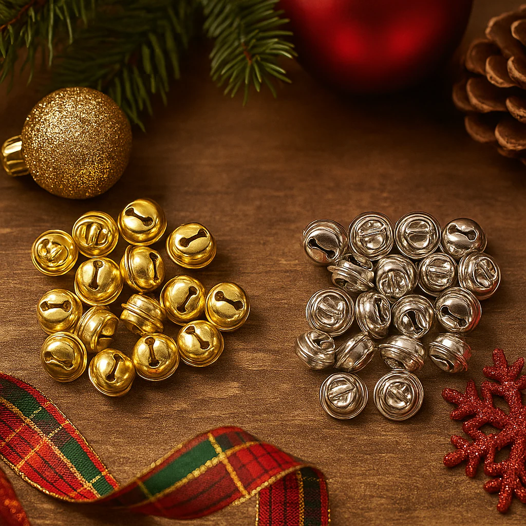 Mini Bells 18pk 1cm Assorted