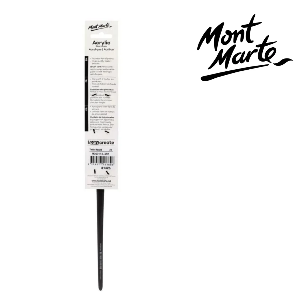 MM Artist Brush Taklon Round 24 - Image 2
