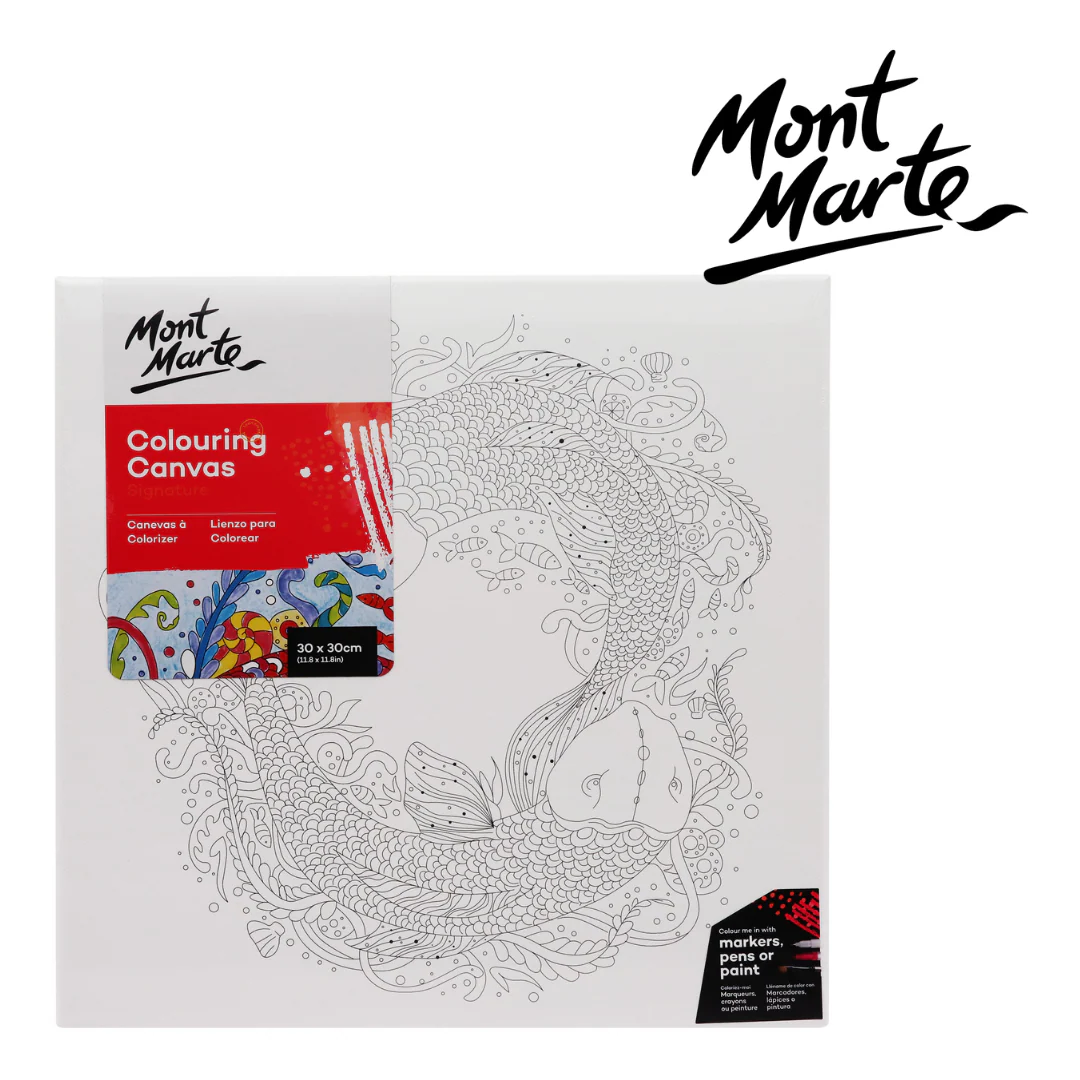 MM Colouring Canvas 30x30cm Nature Assorted - Image 2