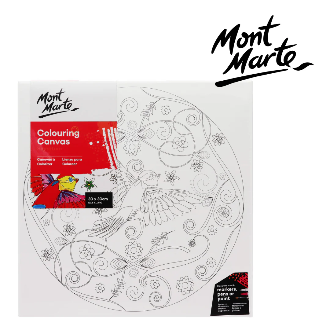 MM Colouring Canvas 30x30cm Nature Assorted - Image 3