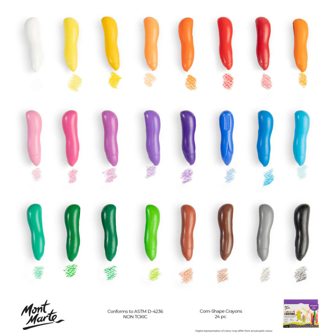 MM Corn-Shape Crayons 24pc - Image 5