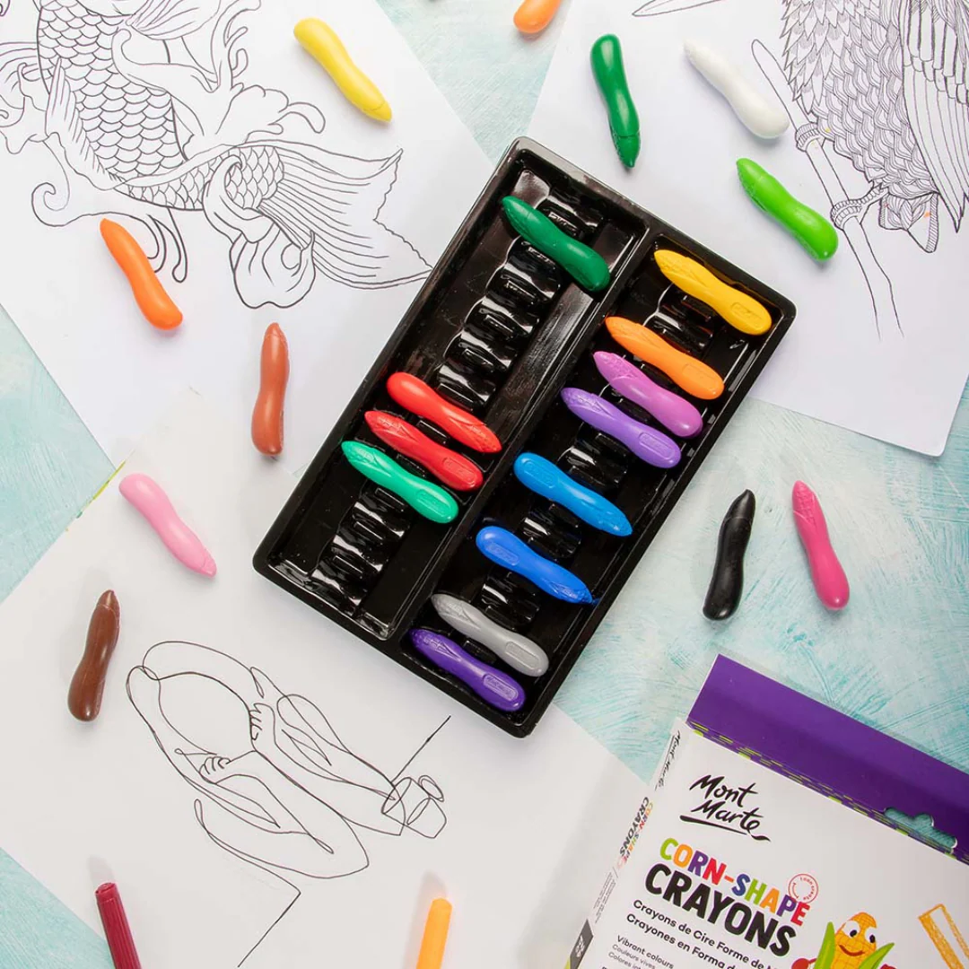 MM Corn-Shape Crayons 24pc - Image 7