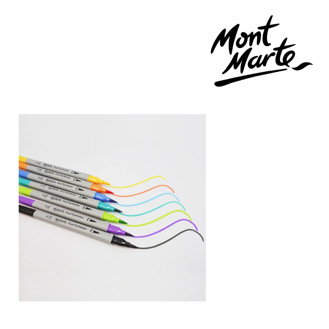 MM Dual Tip Brush/Fineliners 48pc Tri Grip - Image 6